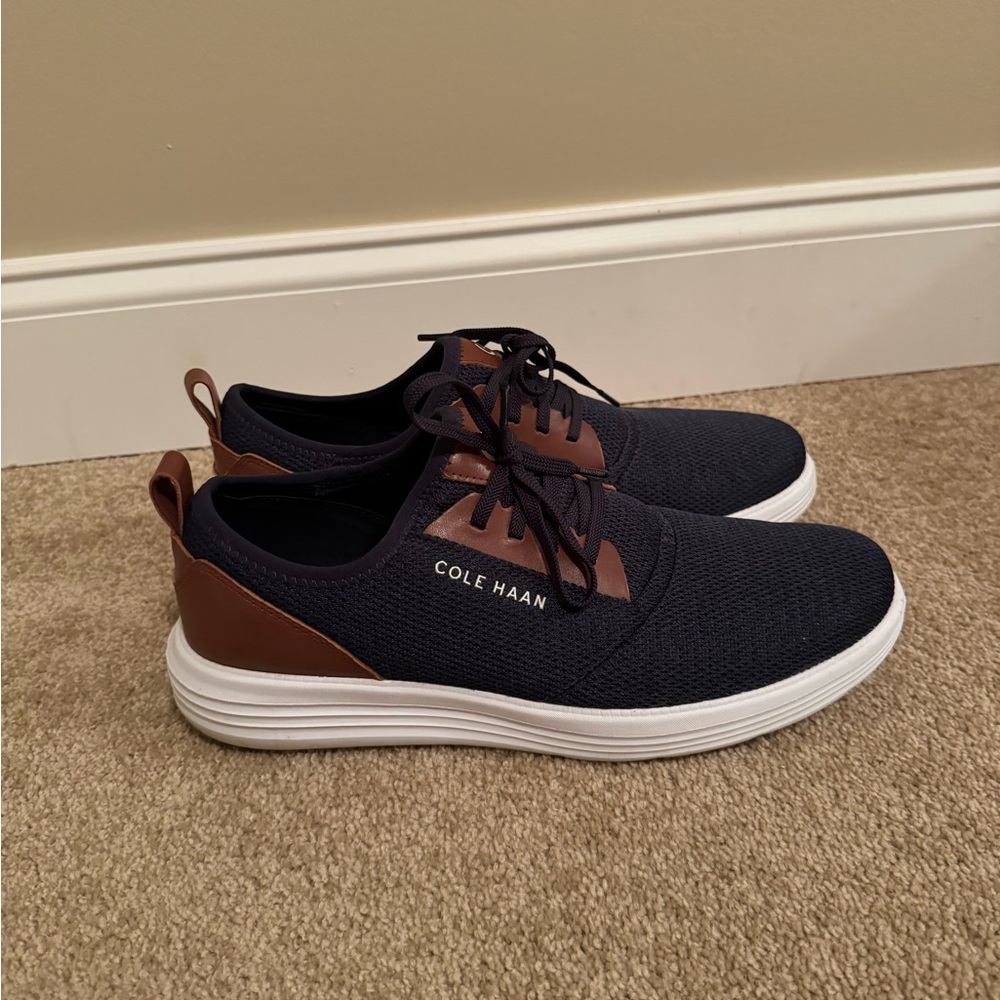 Cole Haan Men's Dark Blue and Brown Sneakers